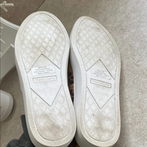 Franco Sarto Animal Print Slip-On Shoes - Picture 6 of 8